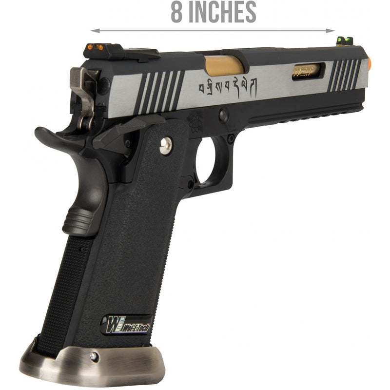 WE Tech 1911 Hi-Capa T-Rex Competition Gas Blowback Airsoft Pistol Tibetan  (TWO TONE / GOLD) - ssairsoft