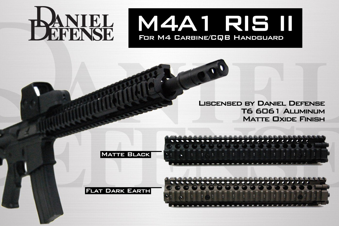 Madbull Airsoft Daniel Defense 12" M4RIS II in Black - ssairsoft.com