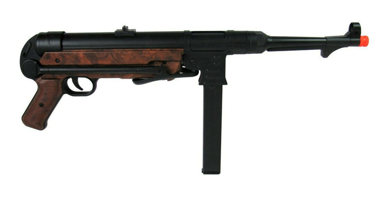 MP007 MP40 WWII Full Metal Airsoft AEG Rifle Wood by AGM - ssairsoft.com