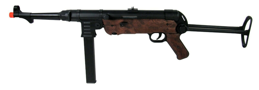 MP007 MP40 WWII Full Metal Airsoft AEG Rifle Wood by AGM - ssairsoft.com