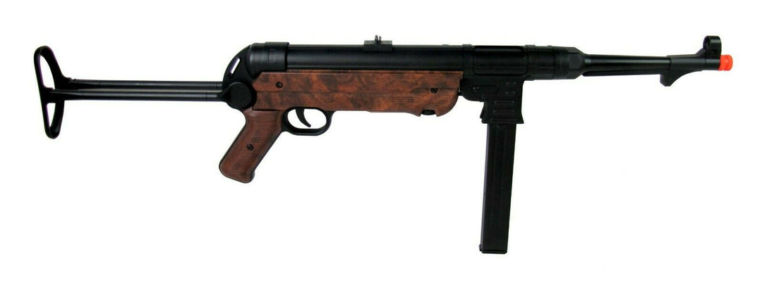 MP007 MP40 WWII Full Metal Airsoft AEG Rifle Wood by AGM - ssairsoft.com