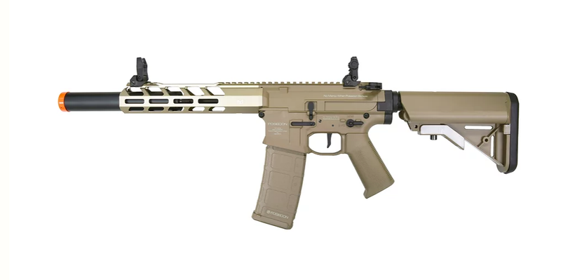 Poseidon Avenger 4 AEG w/ Built-in Electronic Trigger System TAN – SS  Airsoft