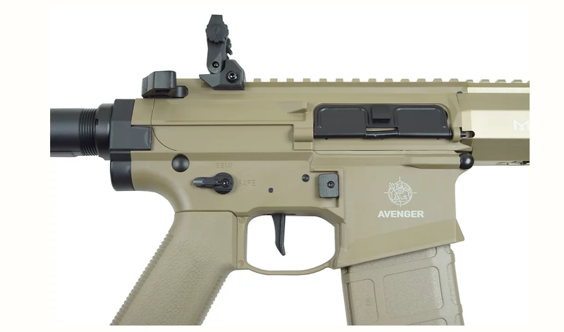 Poseidon Avenger 4 AEG w/ Built-in Electronic Trigger System TAN – SS  Airsoft