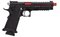 Lancer Tactical Knightshade Hi-Capa Gas Blowback Airsoft Pistol (Color: Black / Red ) - ssairsoft