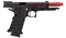 Lancer Tactical Knightshade Hi-Capa Gas Blowback Airsoft Pistol (Color: Black / Red ) - ssairsoft