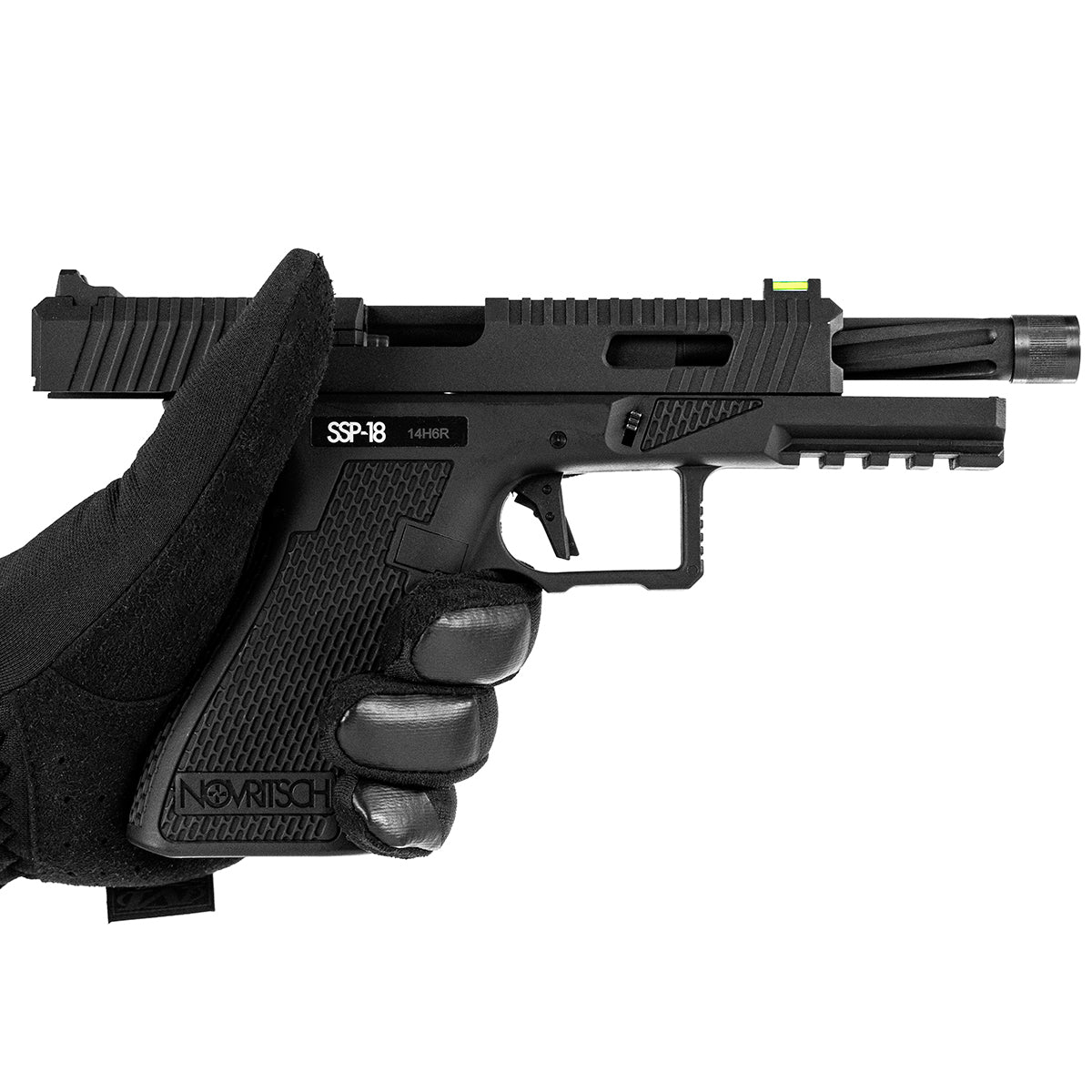 Novritsch SSP18 Gas Blowback Pistol Black (CO2) - ssairsoft.com