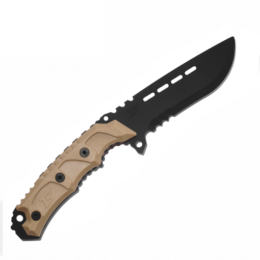 TS Blades GB 03 Training Knife  (Tan, Green, Black) - ssairsoft