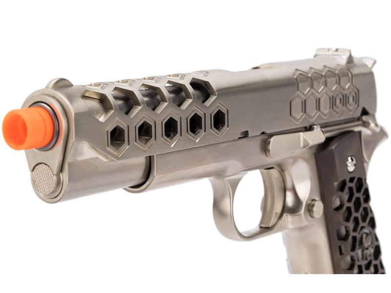 WeTech 1911 Hex Cut Gen 2 GBB 6mm Silver - ssairsoft.com